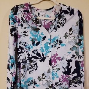 Van Heusen XS  floral womens long sleeve